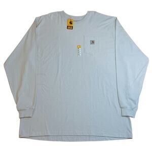 Carhartt Loose Fit Heavyweight Longsleeve Pocket Logo Shirt sz:3XL TALL NWT